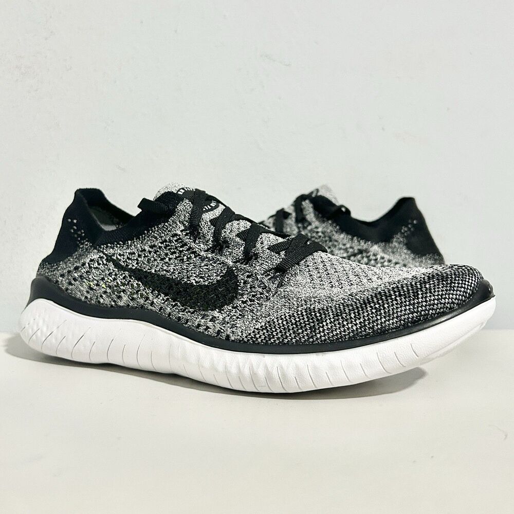 Nike Free RN Flyknit 2018 “Black White” Men’s Size 9.5 Lifestyle Running Shoes